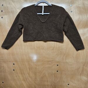 The Group by Babaton Sweater Womens Brown 100% Cashmere V Neck Casual Size 2XS
